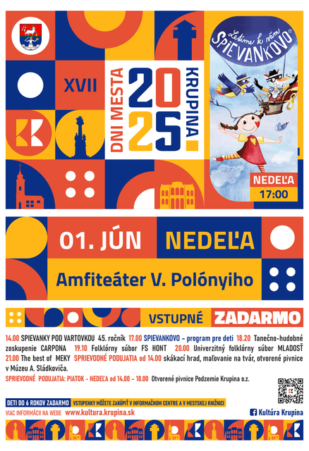DNI MESTA KRUPINA 1.6.2025 • NEDEĽA - SPIEVANKOVO